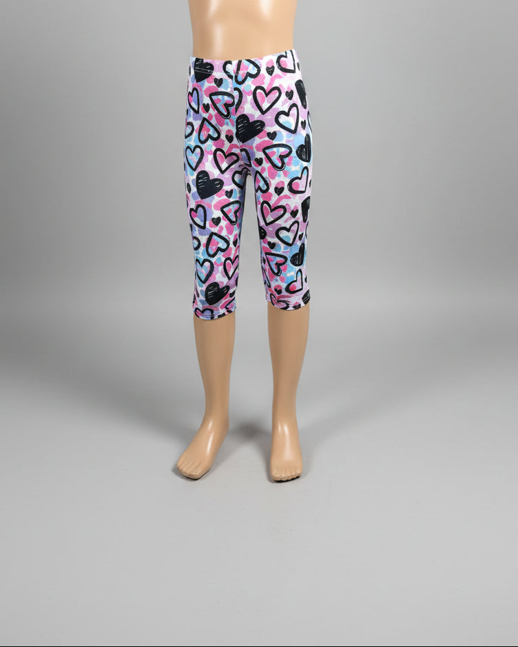Patterned Capri leggings, choice of size & design!