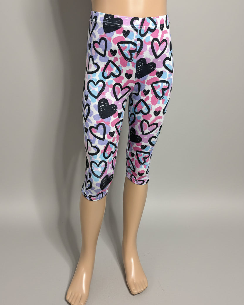 Patterned Capri leggings, choice of size & design!