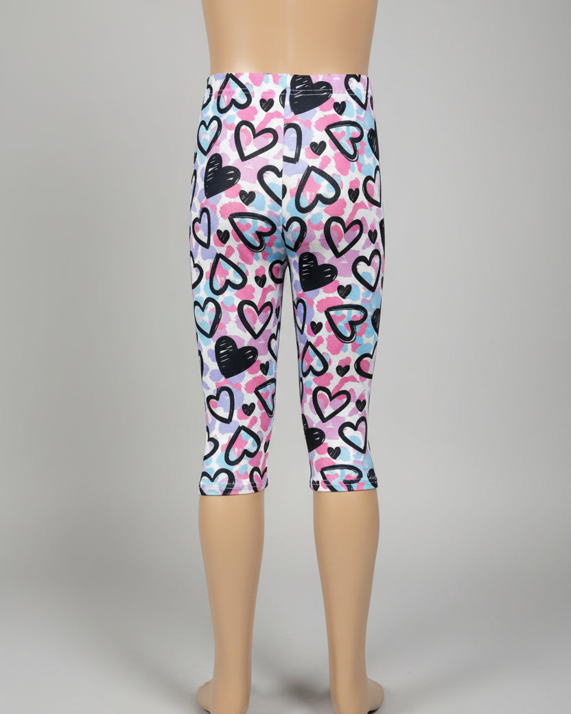 Patterned Capri leggings, choice of size & design!