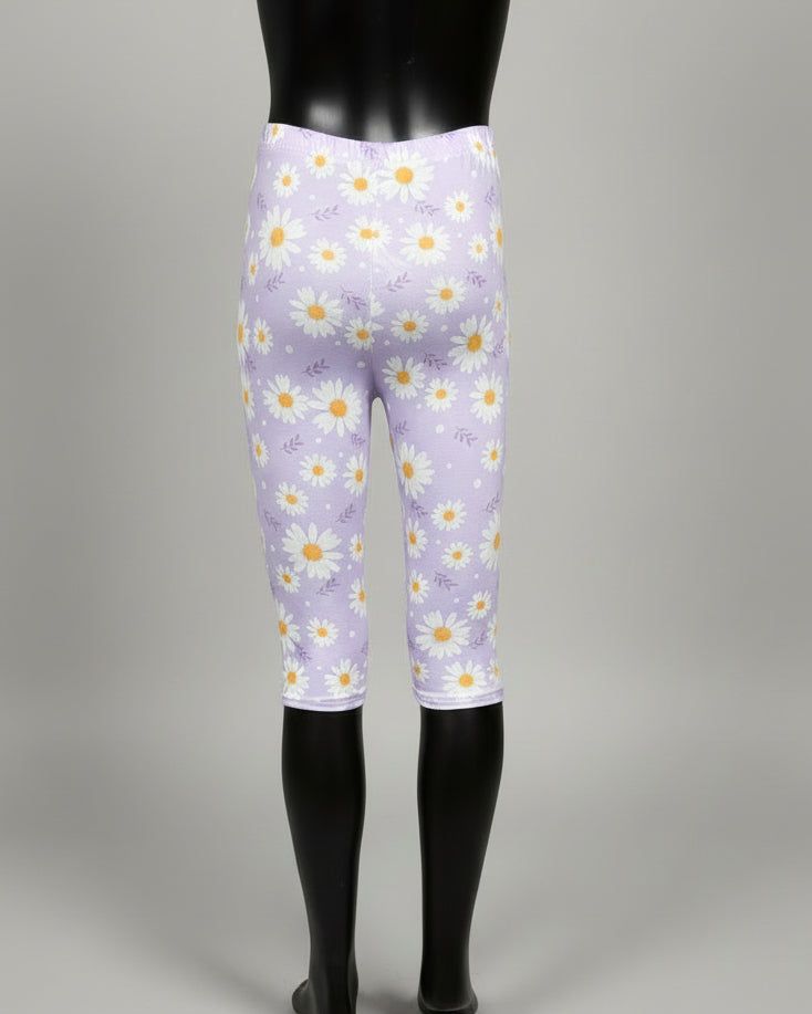 Flower patterned Capri leggings, choice of size & design!