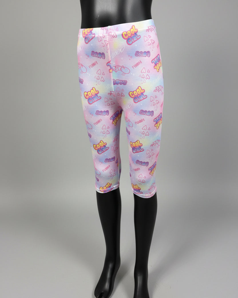 Patterned Capri leggings, choice of size & design!