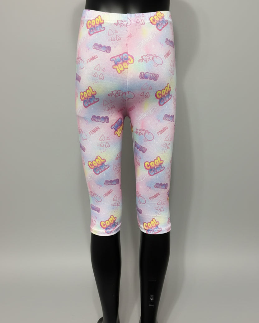 Patterned Capri leggings, choice of size & design!