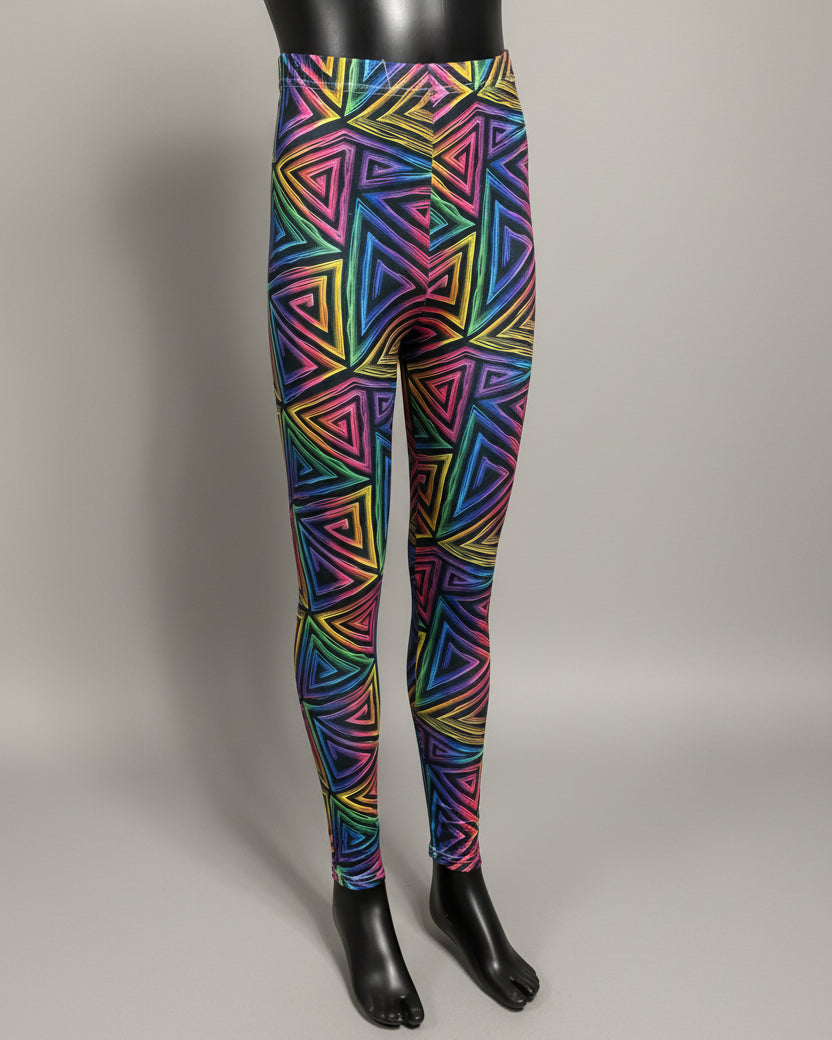 Funky Triangles full length leggings