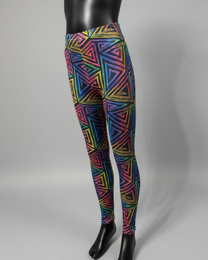 Funky Triangles full length leggings