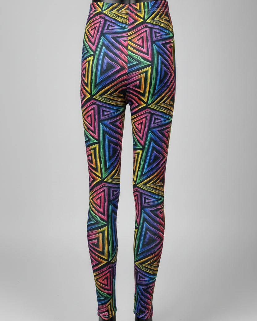 Funky Triangles full length leggings