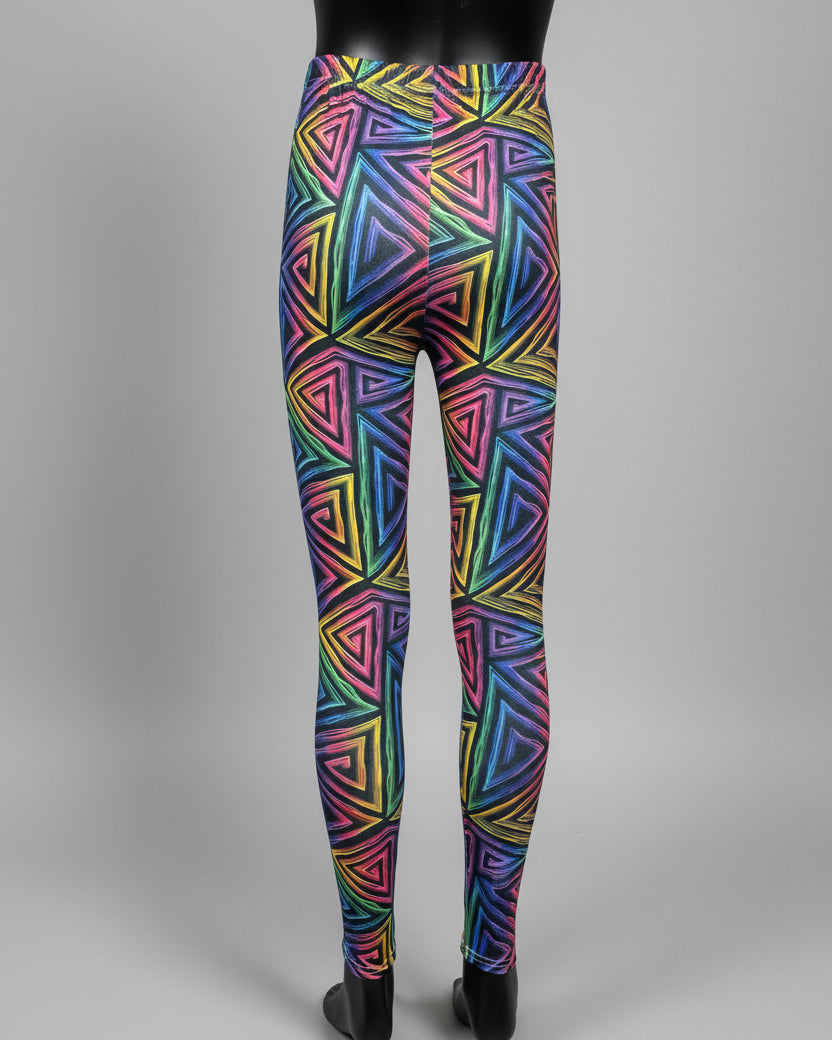 Funky Triangles full length leggings