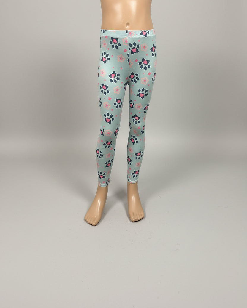 Stars and paws design cute leggings
