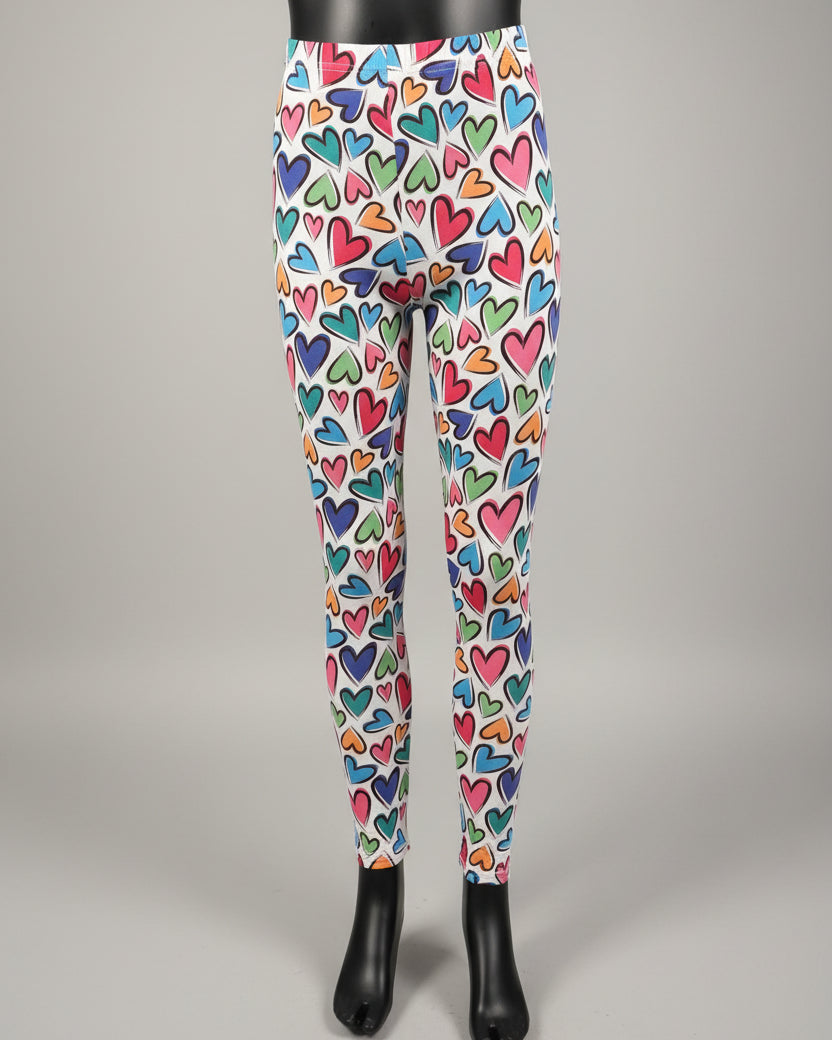 Heart design leggings