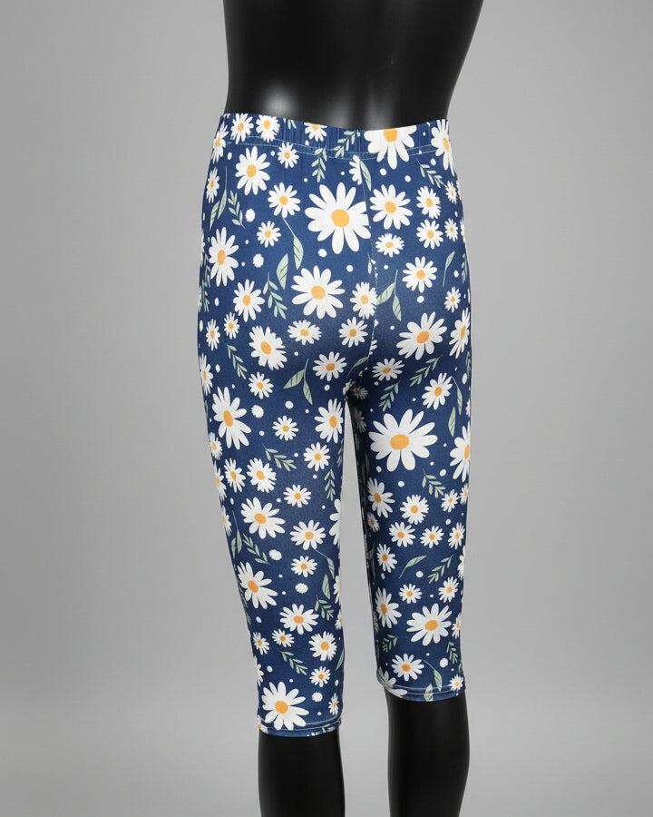 Flower patterned Capri leggings, choice of size & design!