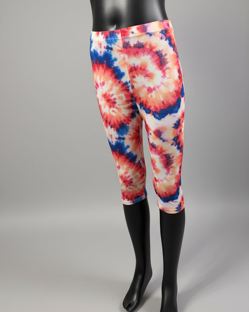 Patterned Capri leggings, choice of size & design!