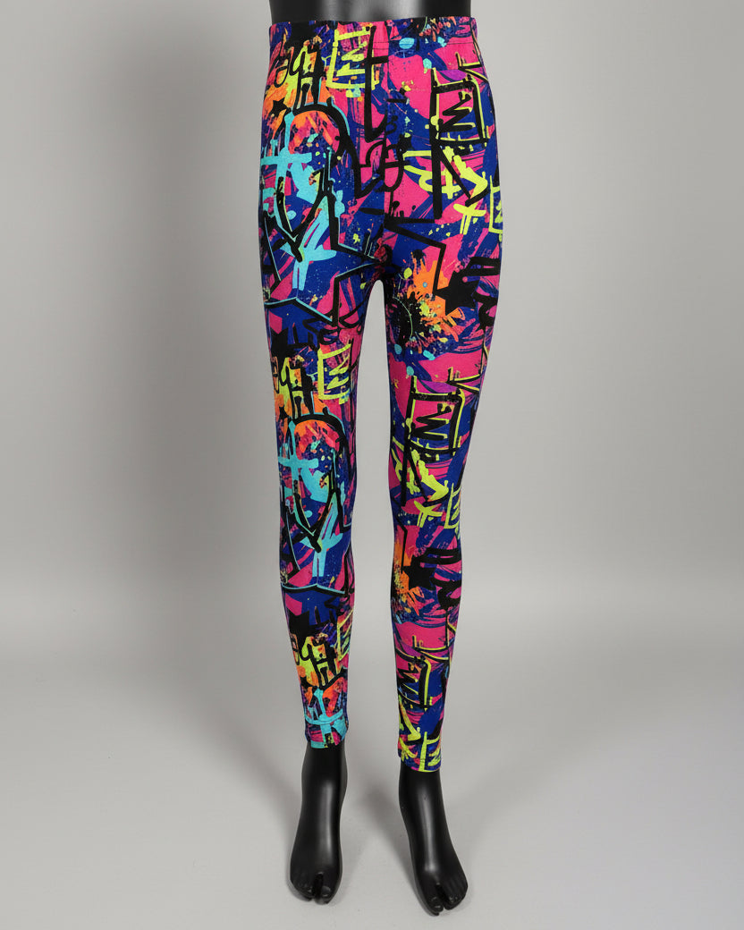 Surfer design full length stretch leggings