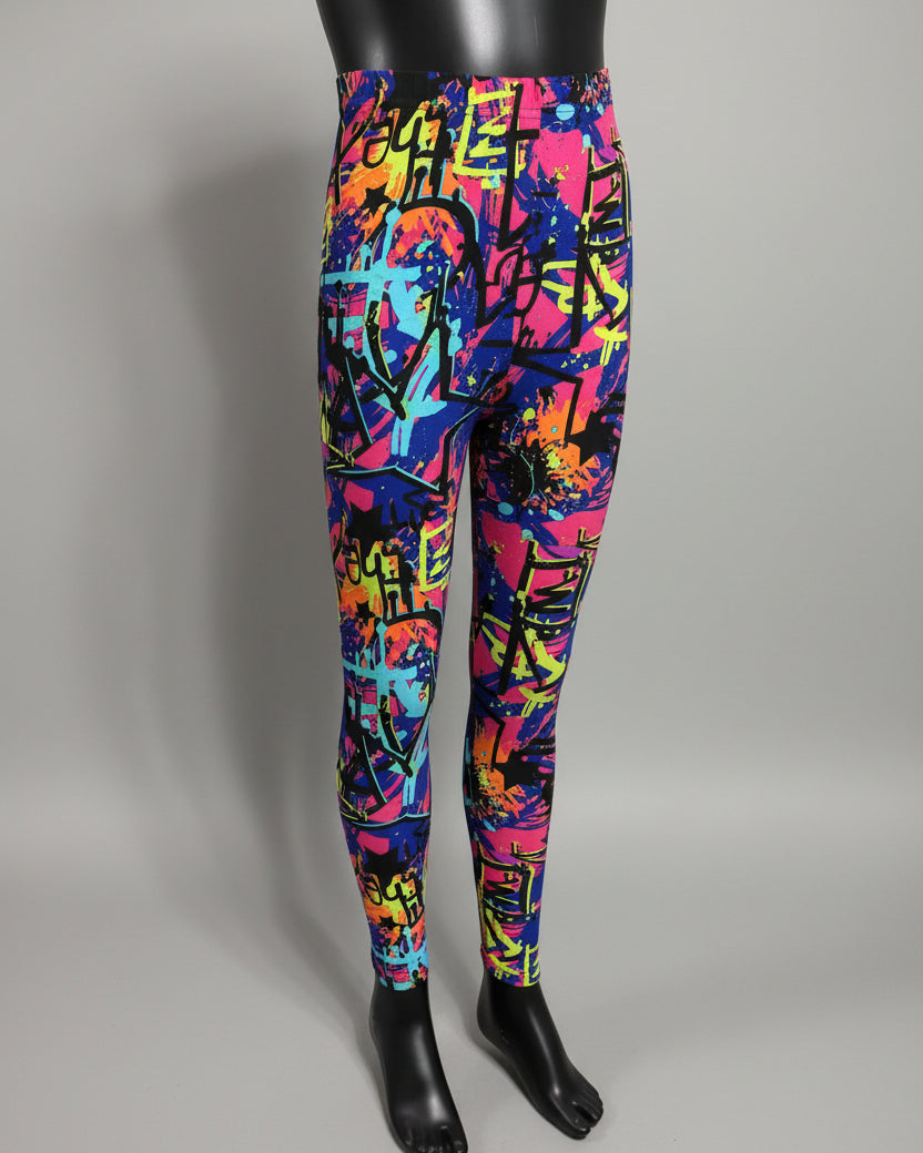 Surfer design full length stretch leggings