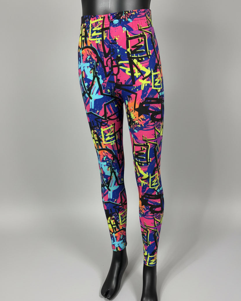 Surfer design full length stretch leggings