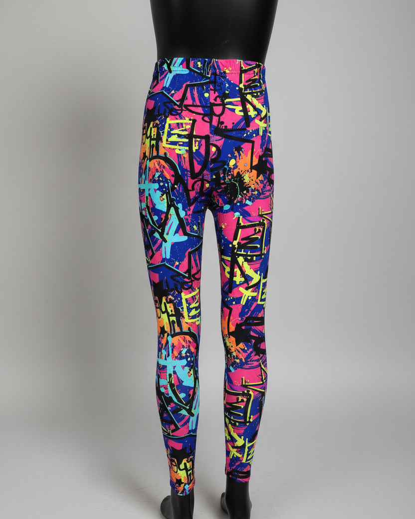 Surfer design full length stretch leggings