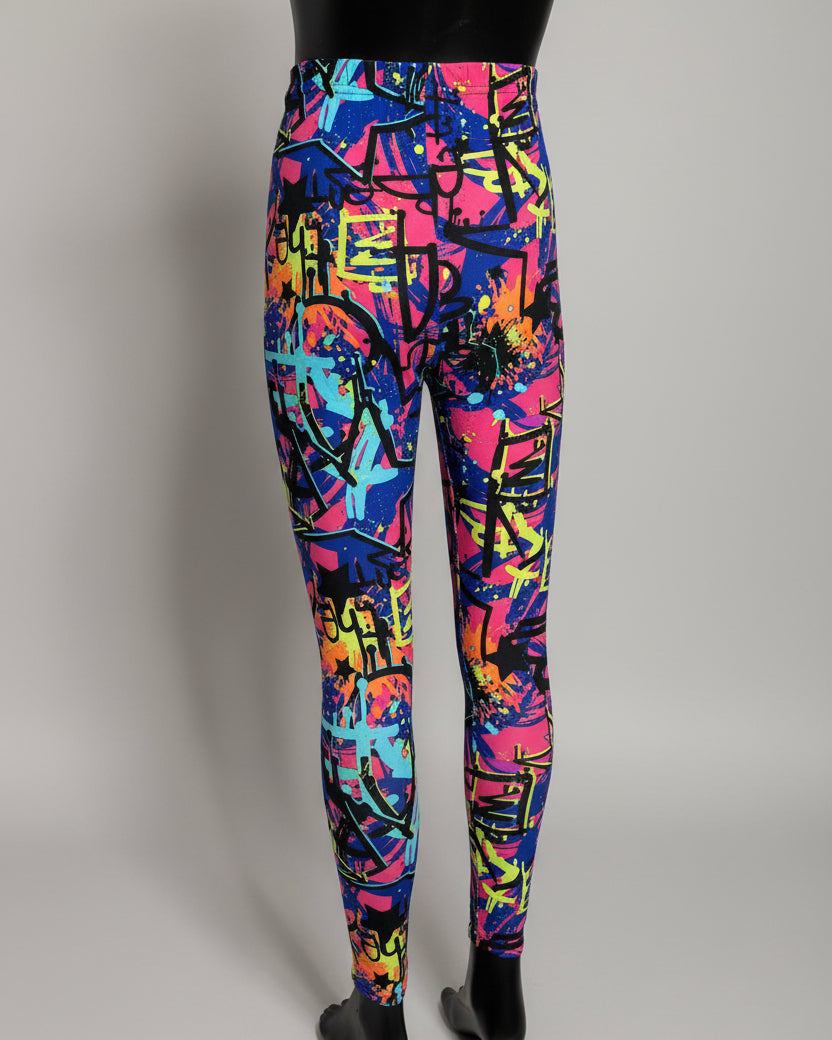 Surfer design full length stretch leggings