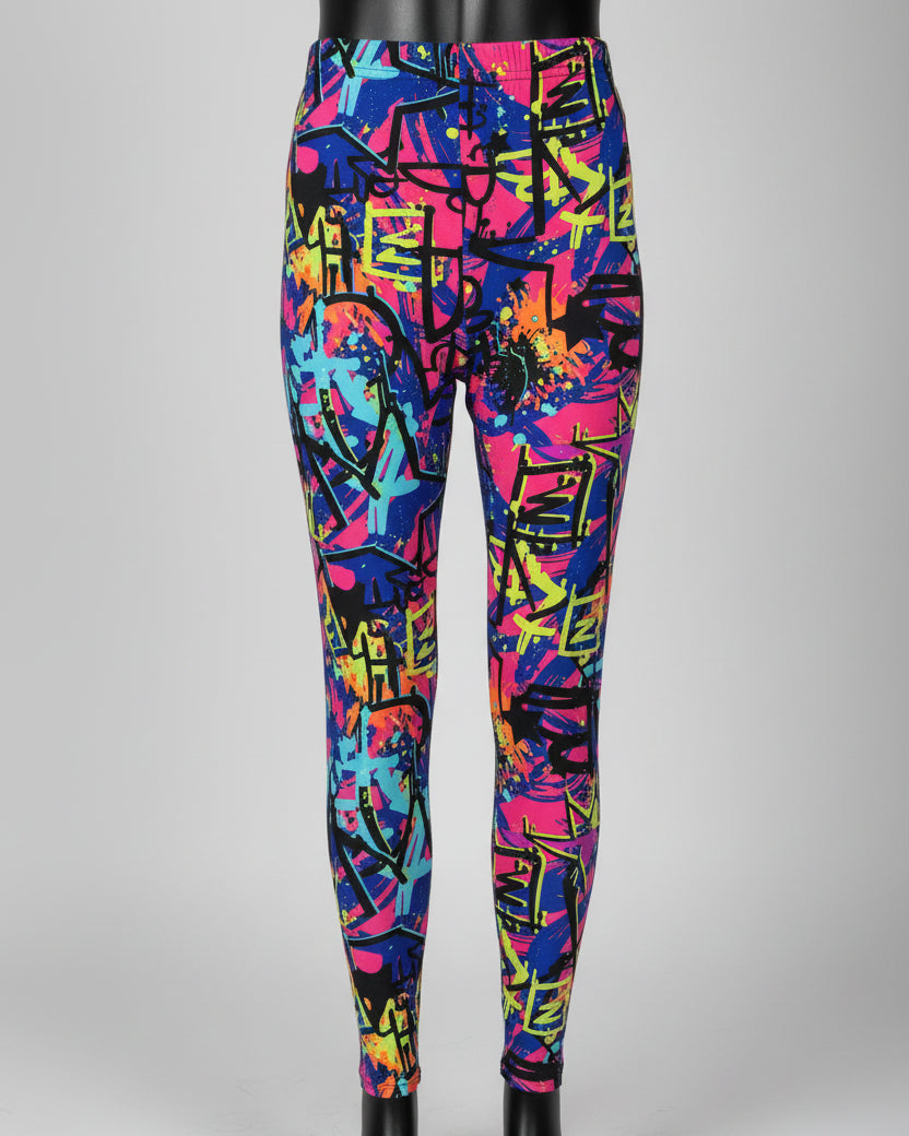 Surfer design full length stretch leggings