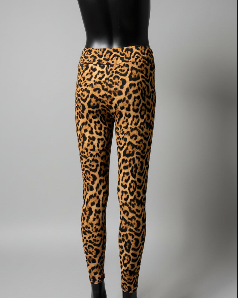 Trendy leopard print leggings