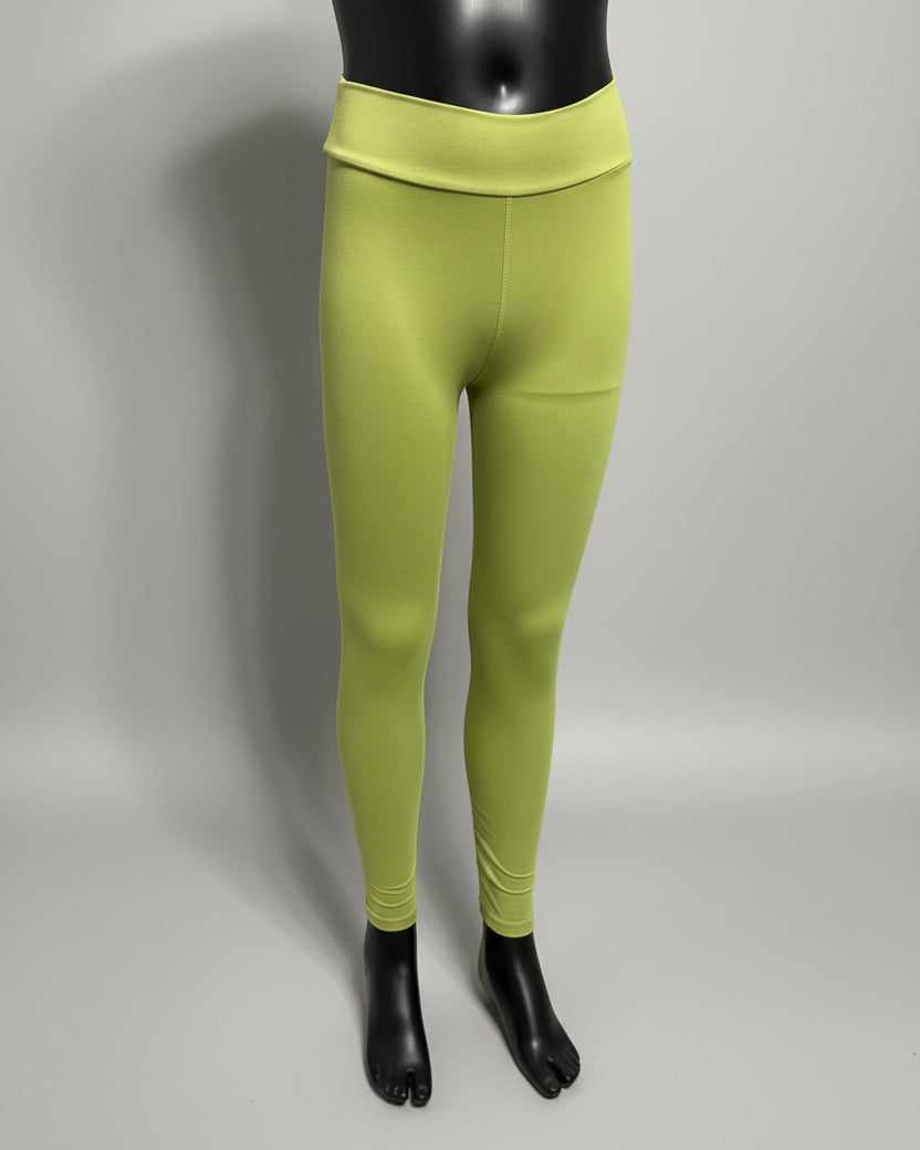 Solid colour, soft, stretch leggings in black, green, navy, grey, orange, pink, fuchsia, purple and more!