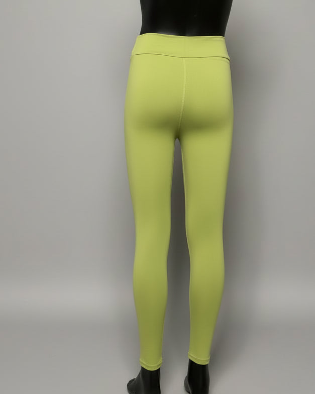 Olive green soft touch stretch leggings