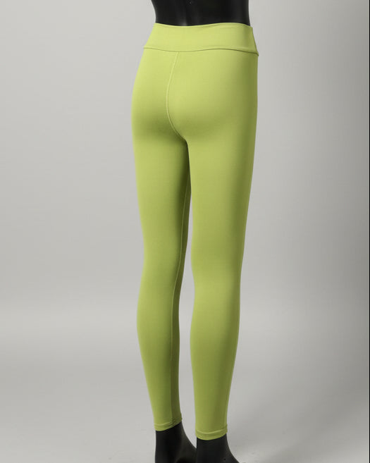 Olive green soft touch stretch leggings