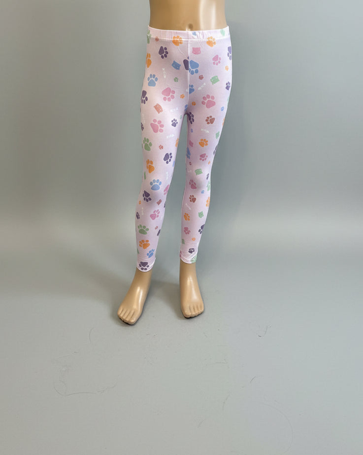 Lilac cat girl full length leggings
