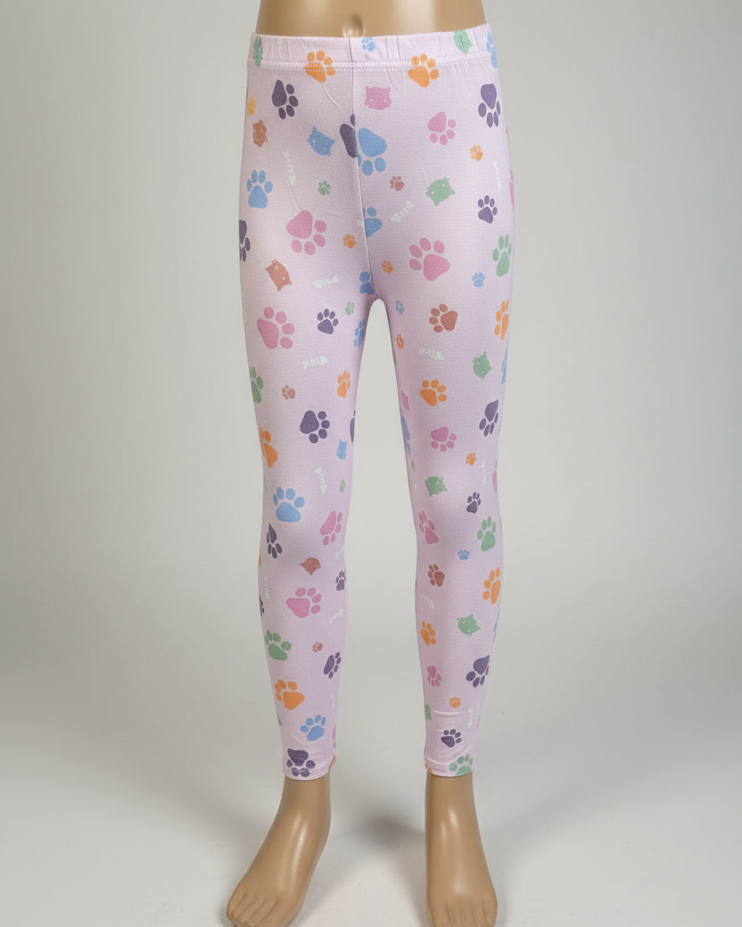 Lilac cat girl full length leggings
