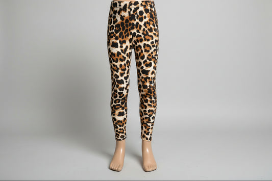 'Wild leopard' design full length leggings