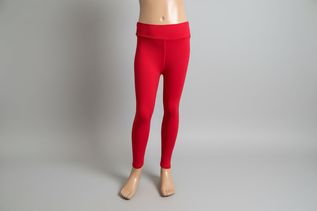 Red soft touch stretch leggings
