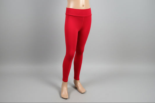 Red soft touch stretch leggings