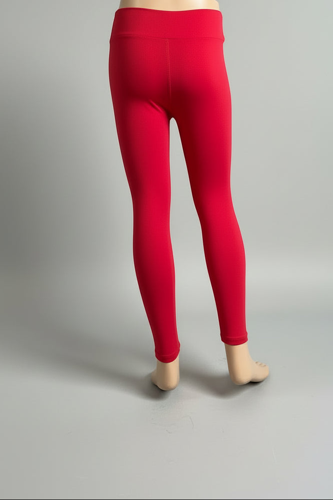 Red soft touch stretch leggings
