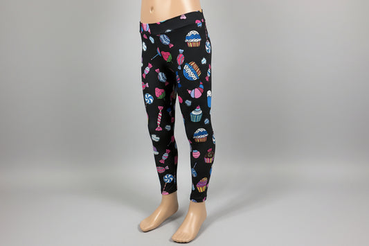 Sweets design full length stretch leggings