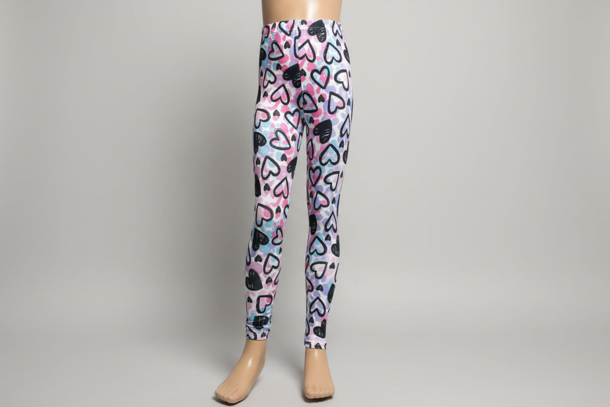 Heart design leggings