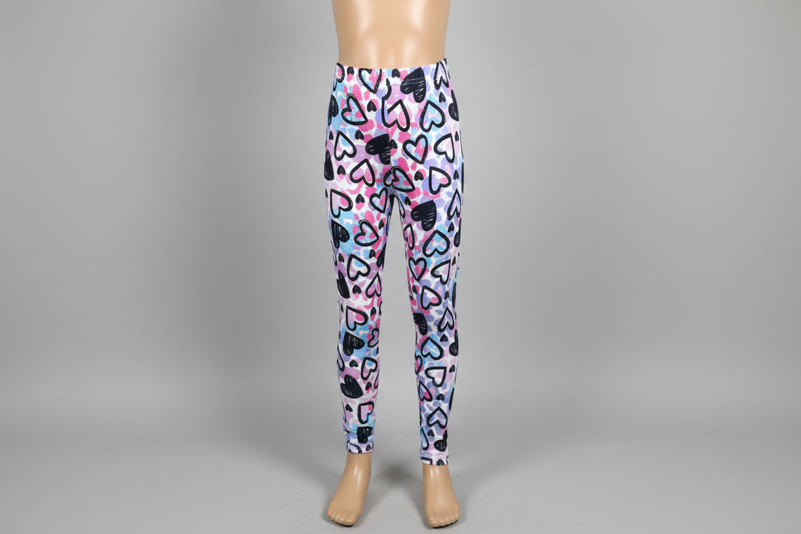 Heart design leggings