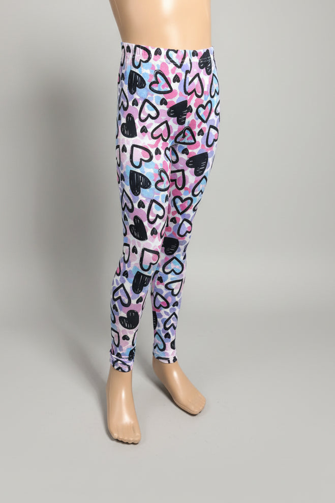 Heart design leggings