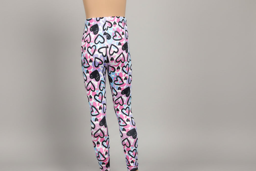 Heart design leggings