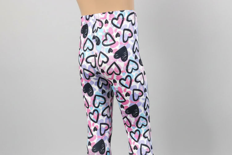 Heart design leggings