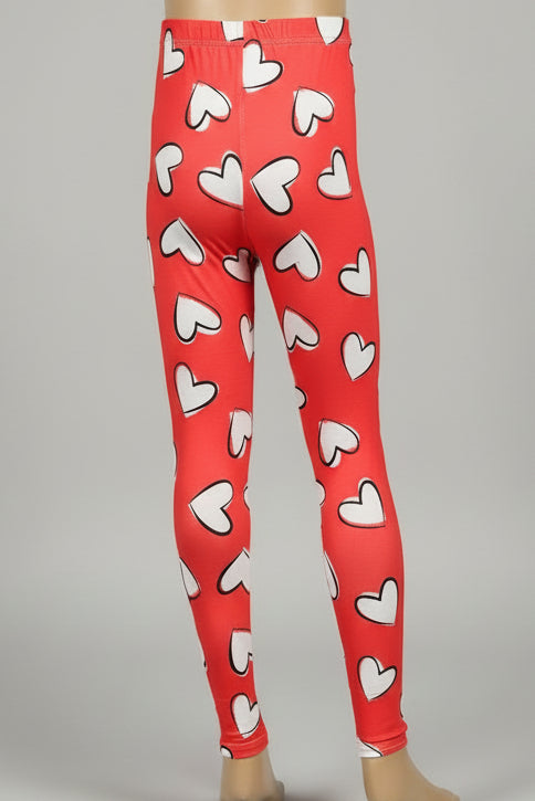 Heart design leggings
