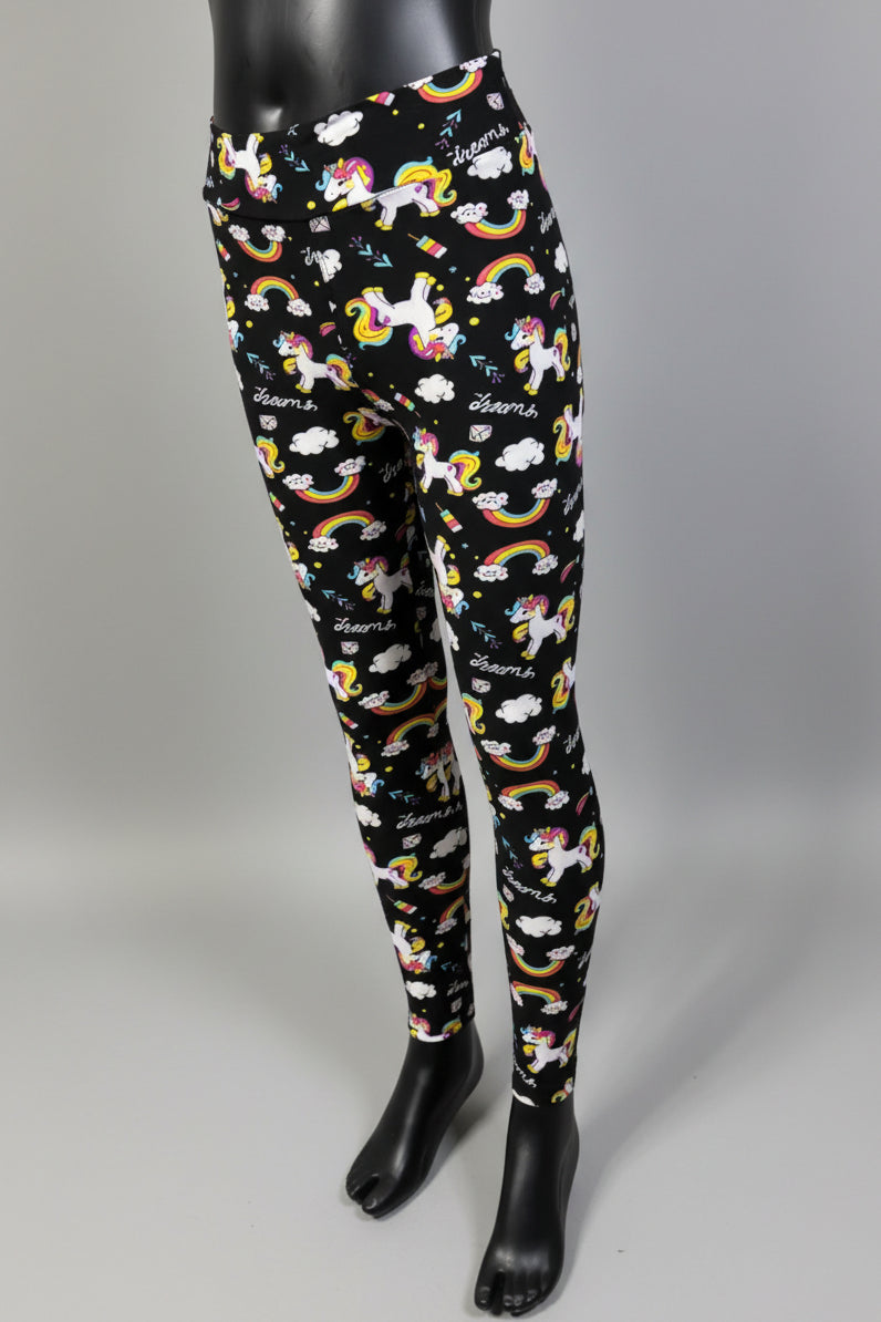 Rainbows, unicorns and dreams leggings