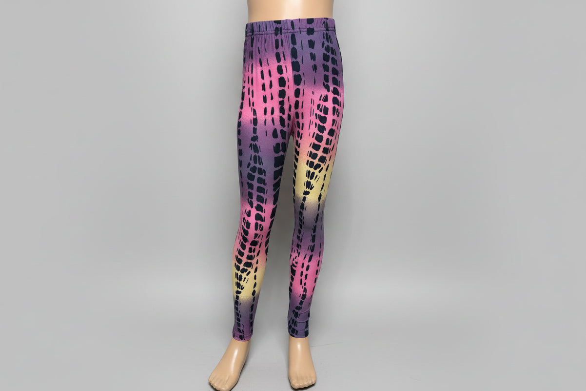 Jazzy design full length stretch leggings