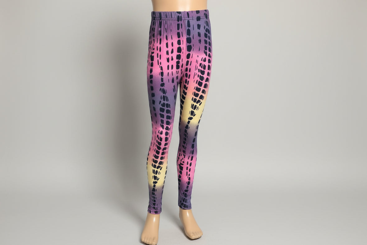 Jazzy design full length stretch leggings