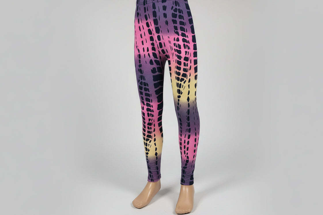 Jazzy design full length stretch leggings