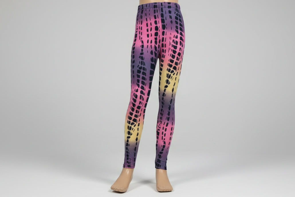 Jazzy design full length stretch leggings
