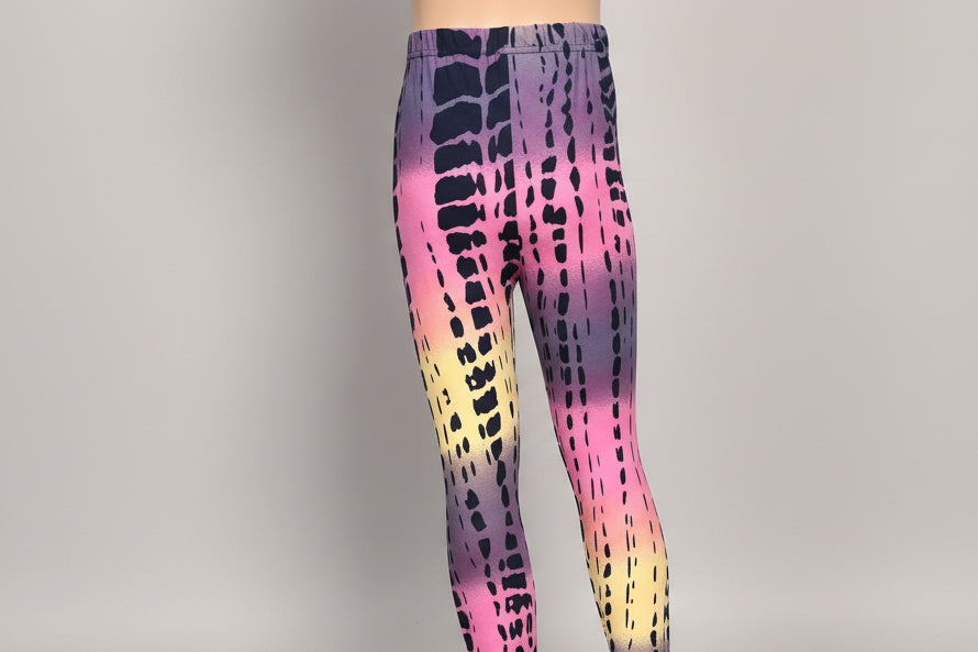 Jazzy design full length stretch leggings