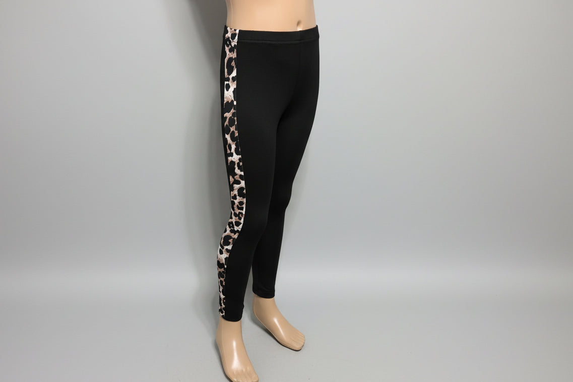 Funky pattern striped leggings