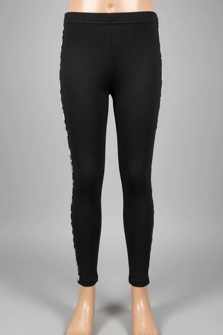 Funky pattern striped leggings