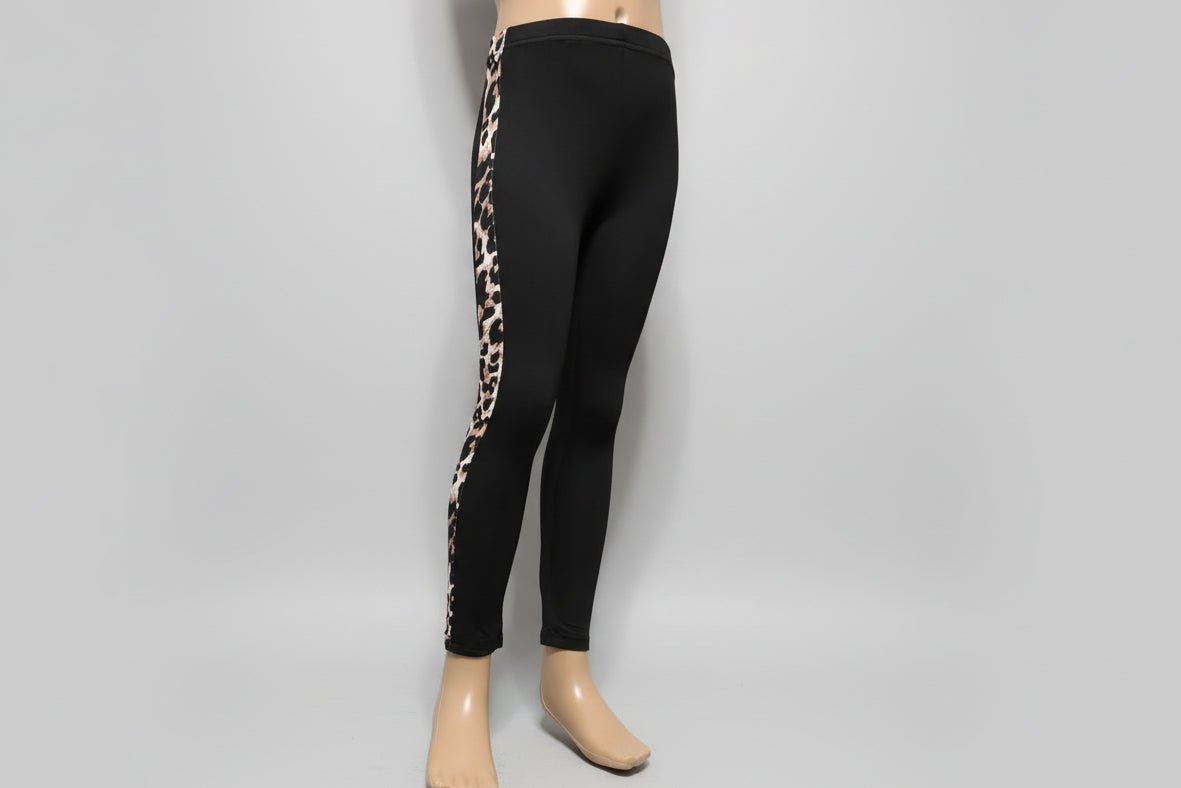 Funky pattern striped leggings