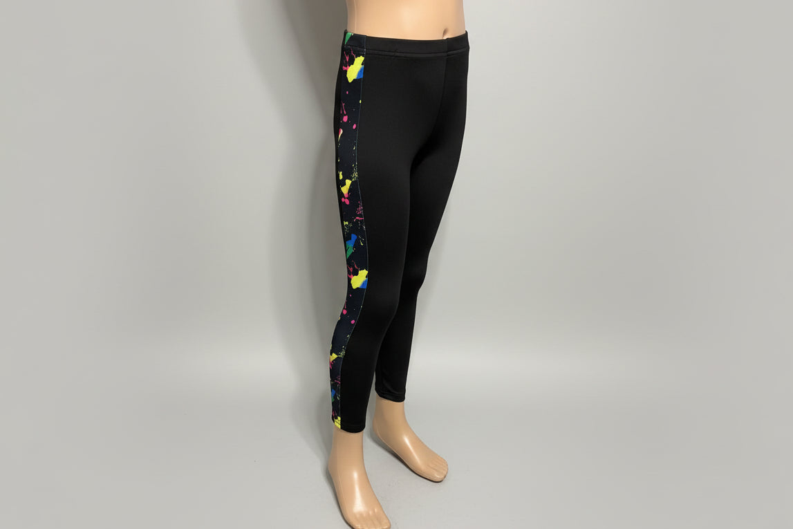 Funky pattern striped leggings