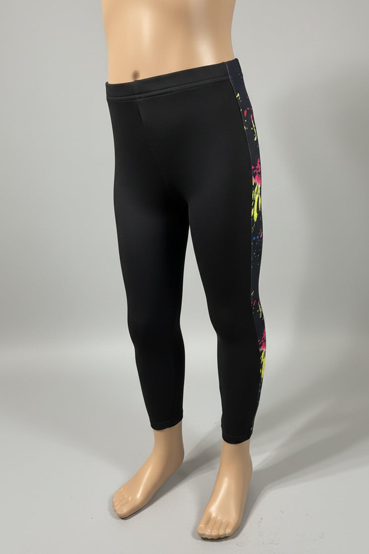 Funky pattern striped leggings