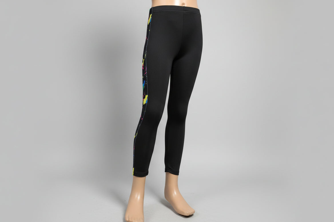 Funky pattern striped leggings