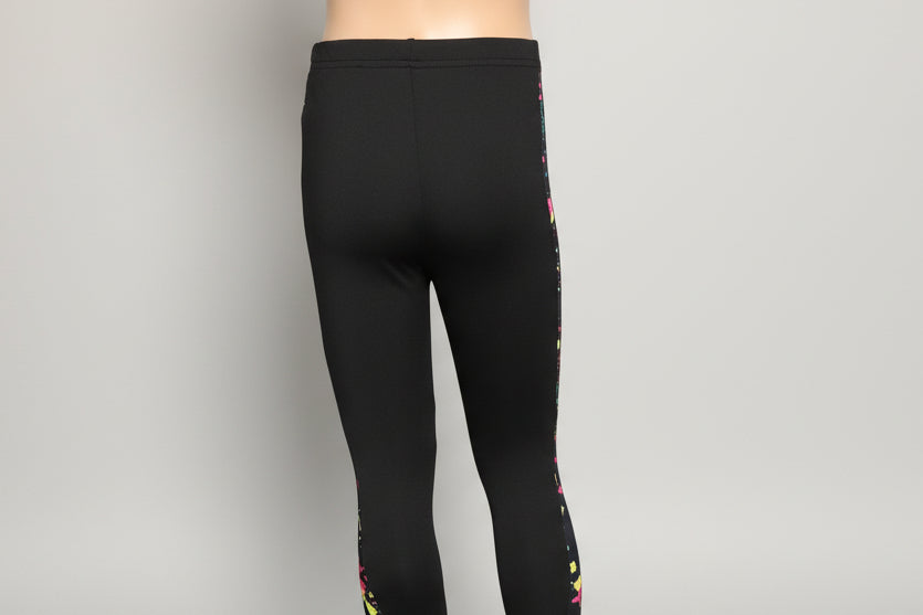 Funky pattern striped leggings